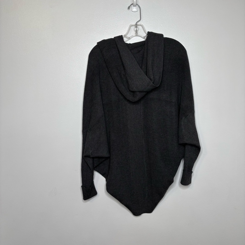 Stitch Fix x Skies are Blue Gray Dassi Cardigan Sweater‎ S/M Dolman Sleeve Hood - Picture 6 of 9